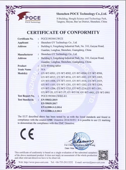 CE Certificate